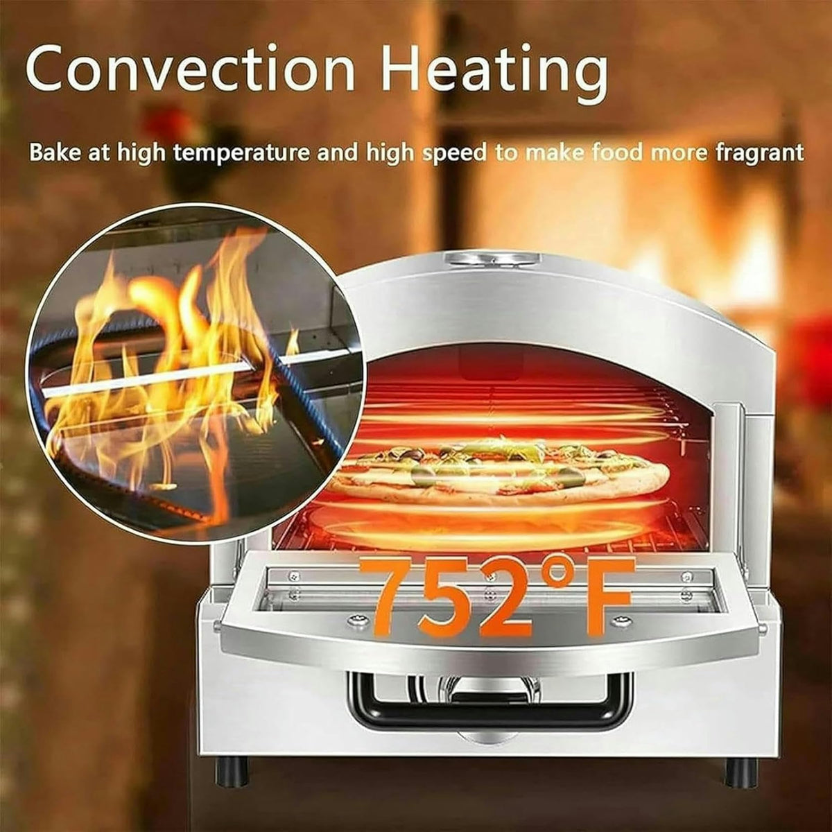 Stainless Steel Electric Pizza & Toaster Oven