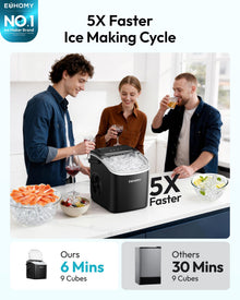EUHOMY BBS186 Portable Countertop Ice Maker Machine