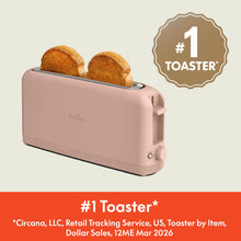 BELLA 2-Slice Slim Toaster for Compact Kitchen Spaces