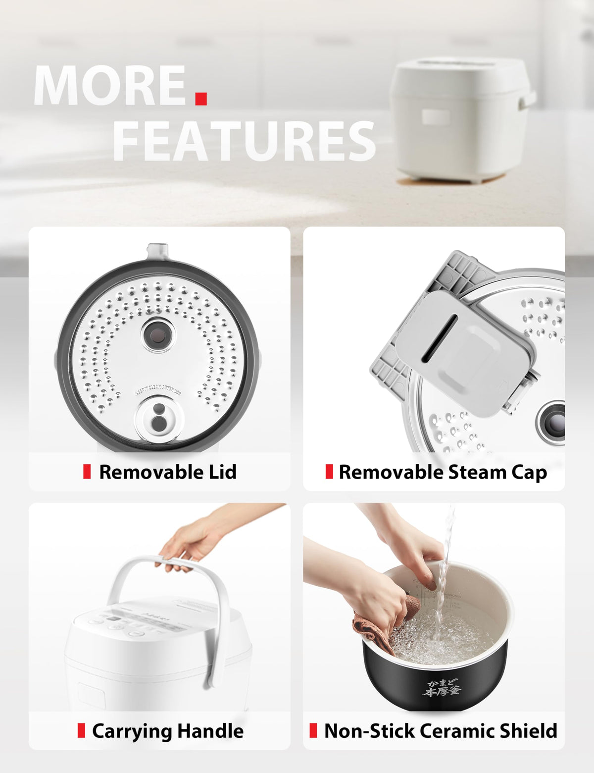 TOSHIBA Induction Heating Rice Cooker with Smart Controls
