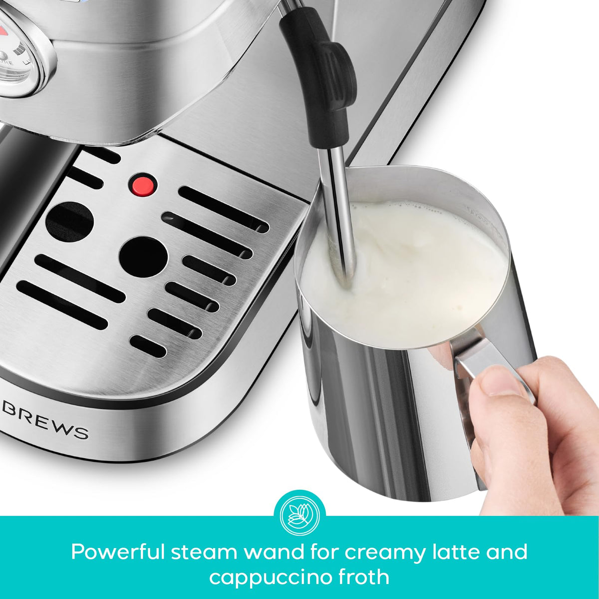 CASABREWS 20-Bar Espresso Machine with Milk Frother