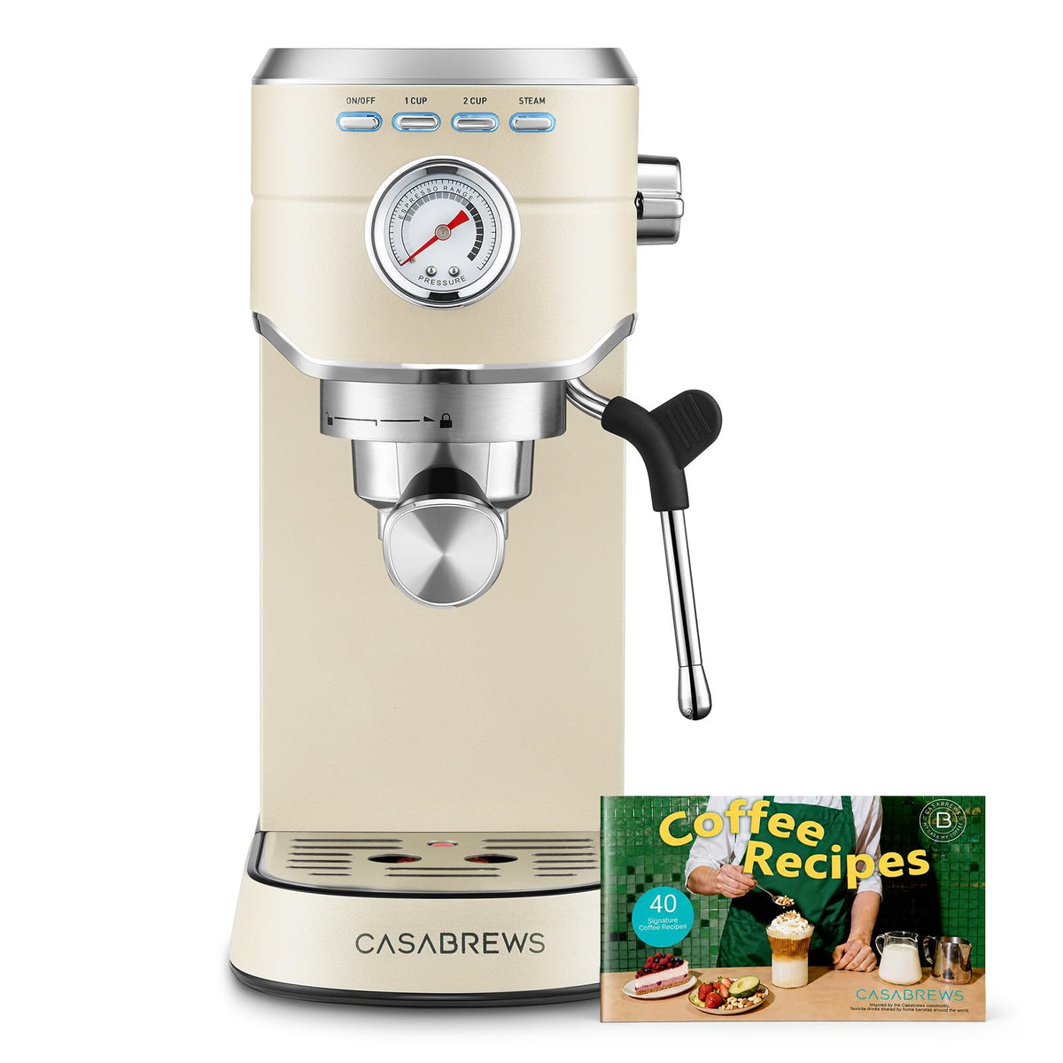 CASABREWS 20-Bar Espresso Machine with Milk Frother