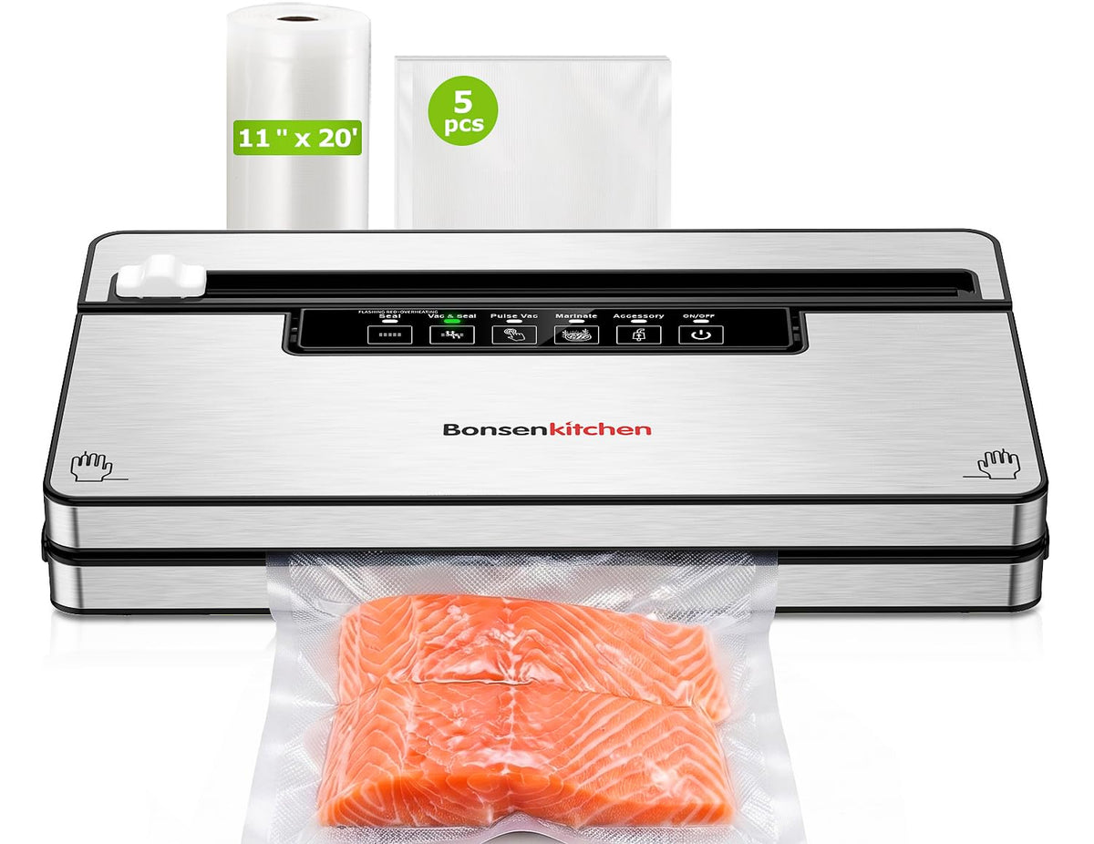 Bonsenkitchen Food Vacuum Sealer Machine for Fresh Storage
