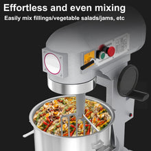 Heavy-Duty Commercial Stand Mixer with Stainless Steel Bowl