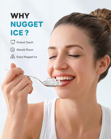 Countertop Nugget Ice Maker with Self-Cleaning & Scoop