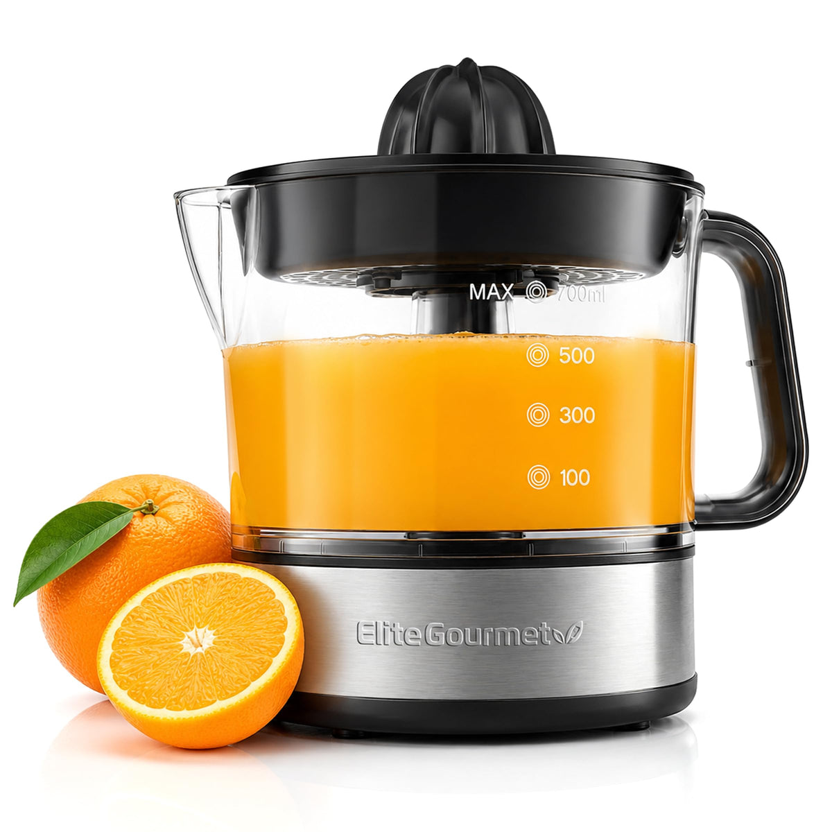 Elite Gourmet Electric Citrus Juicer for Fresh Juice