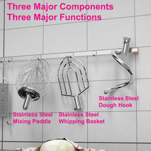 Heavy-Duty Commercial Stand Mixer with Stainless Steel Bowl