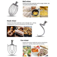 Heavy-Duty Commercial Stand Mixer with Stainless Steel Bowl
