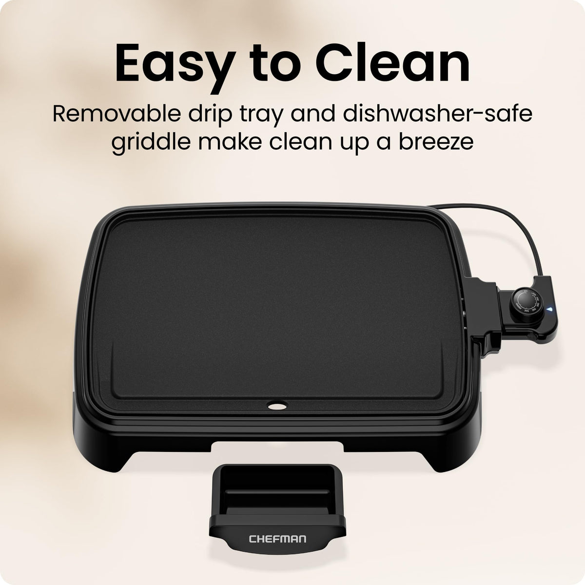 Chefman Extra-Large Electric Griddle with Temperature Control