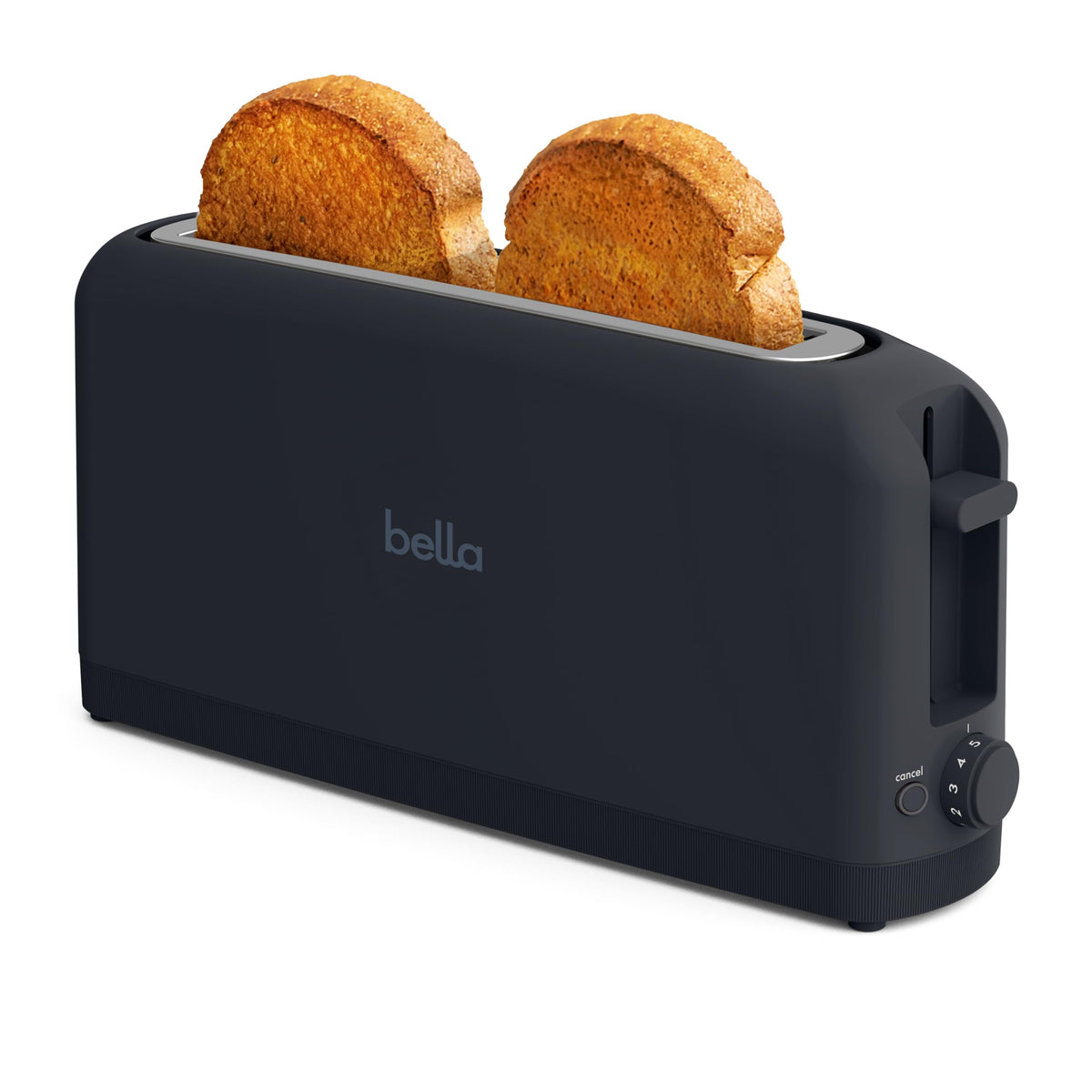 BELLA 2-Slice Slim Toaster for Compact Kitchen Spaces