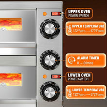 WZUOPG 12-Inch Double-Deck Commercial Pizza Oven