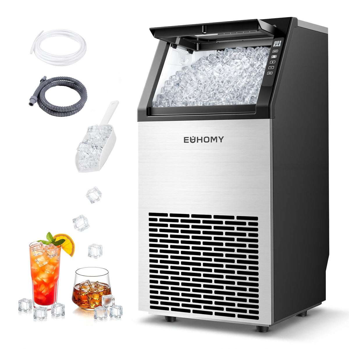 EUHOMY CIM0100618 Countertop Ice Maker Machine