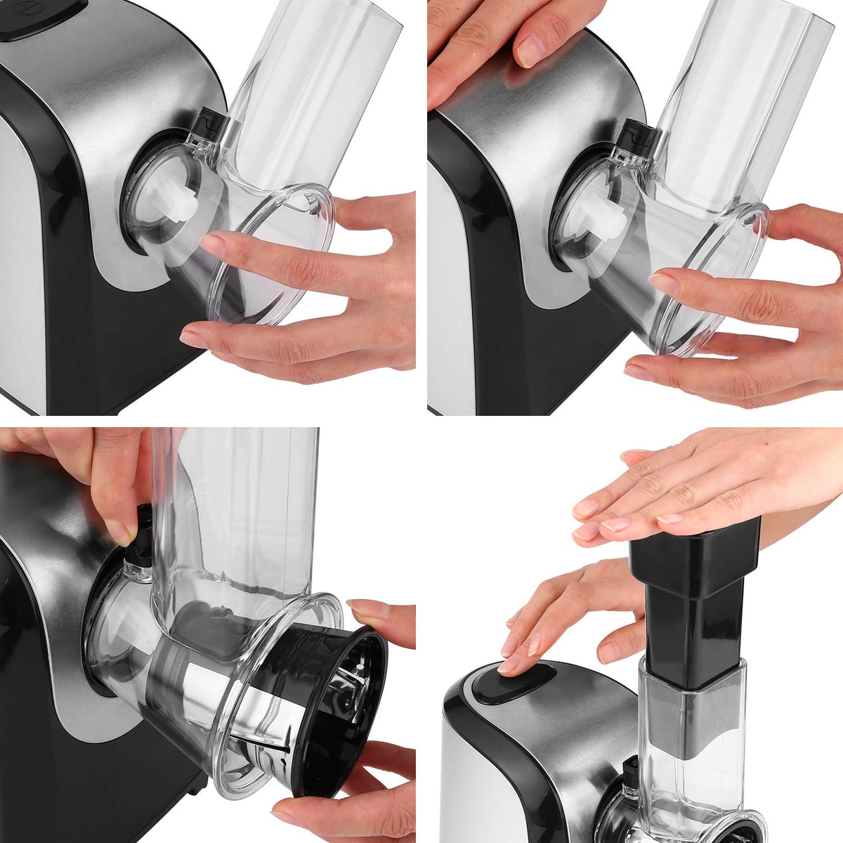 5-in-1 Electric Cheese Grater, Slicer & Shredder