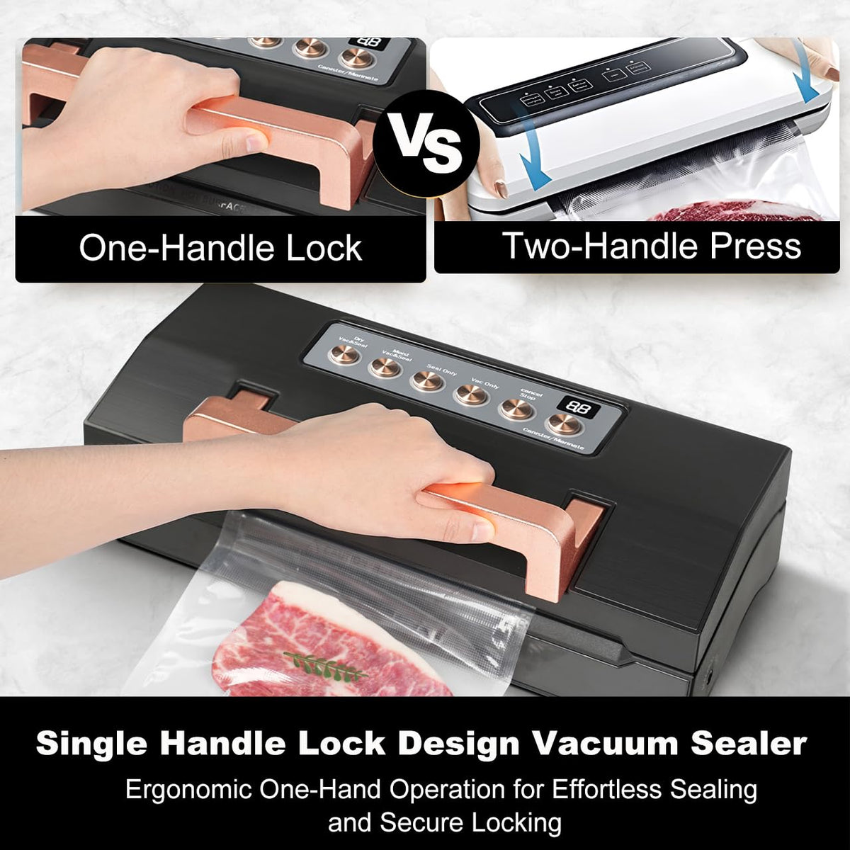 Commercial Automatic Vacuum Sealer with Double Heat Seal