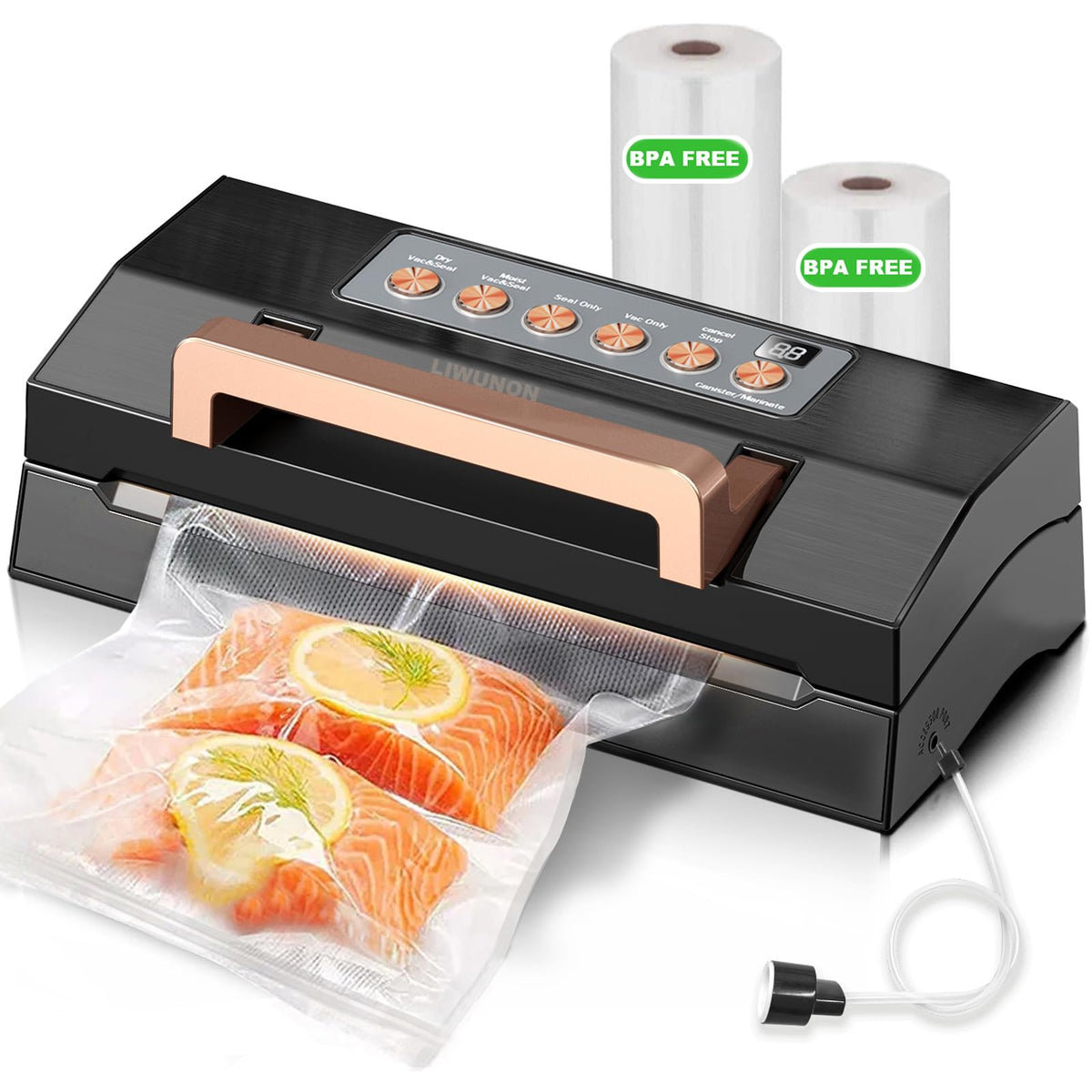 Commercial Automatic Vacuum Sealer with Double Heat Seal