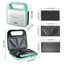 KEINVE 3-in-1 Waffle Maker with Interchangeable Plates
