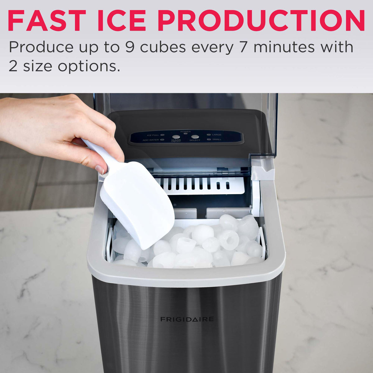 Frigidaire Compact Countertop Ice Maker Machine
