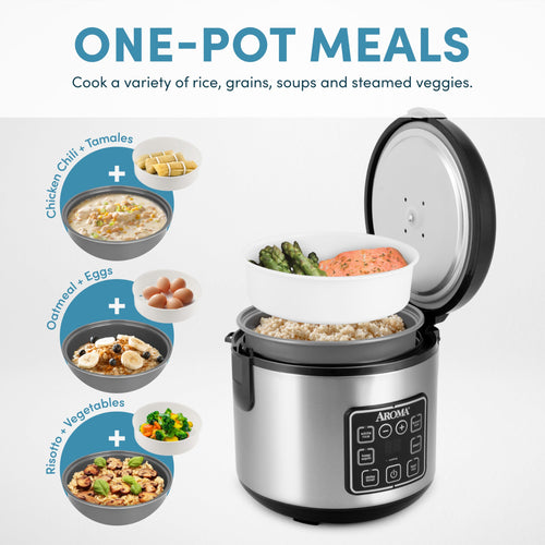 AROMA ARC-914SBD 8-Cup Digital Rice Cooker & Steamer