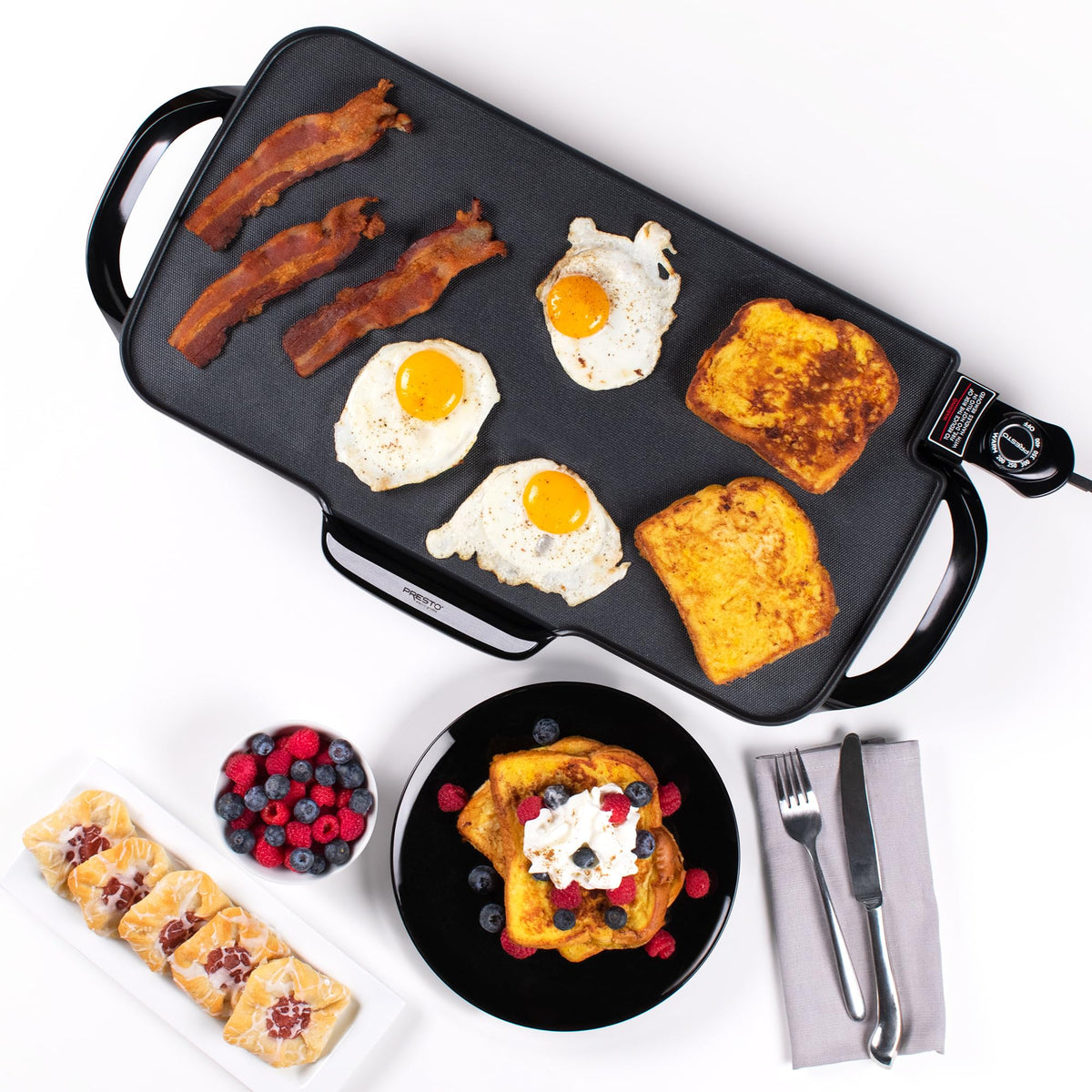 Presto 07061 22-Inch Electric Griddle with Removable Handles