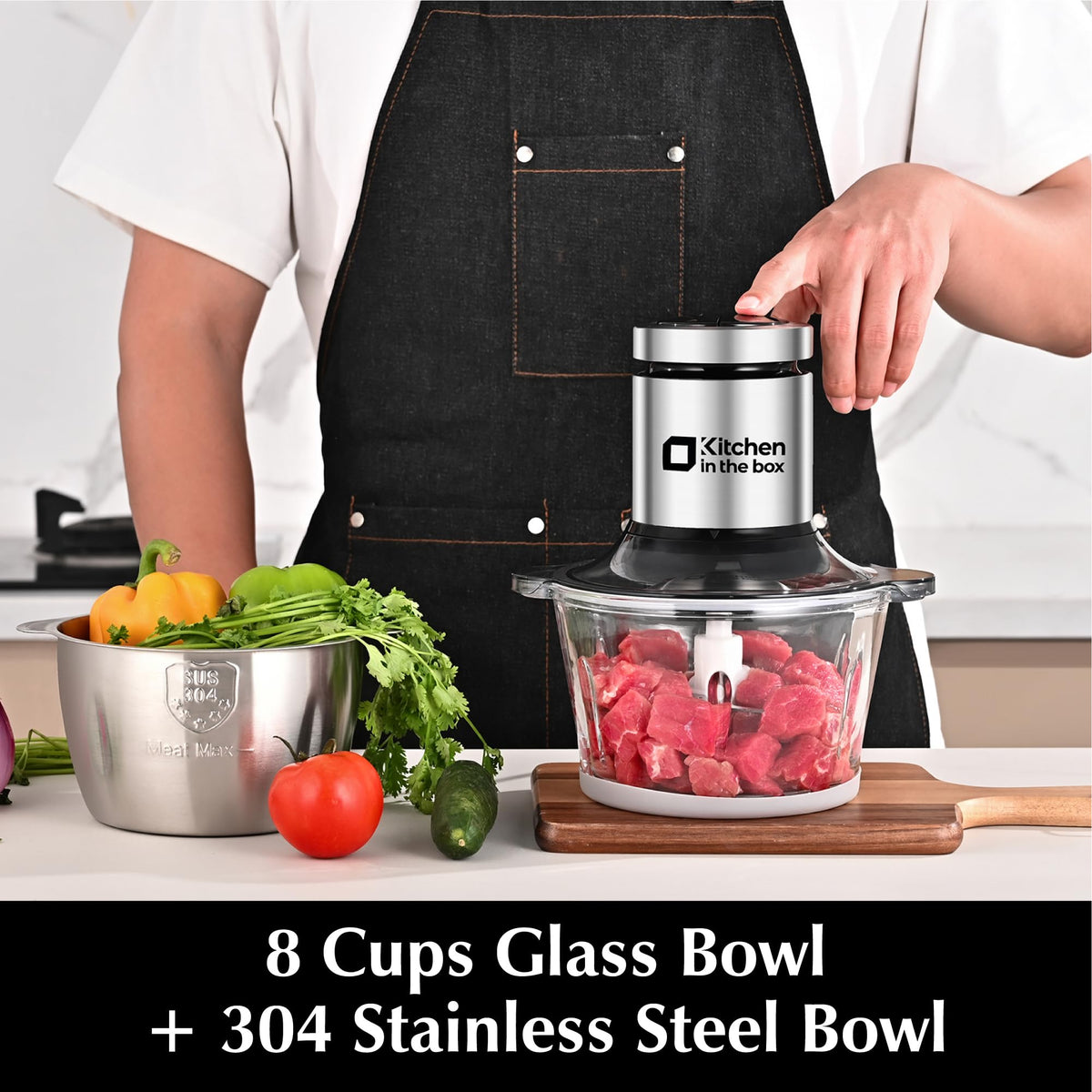 Kitchen in the Box Food Processor & Electric Chopper