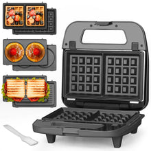 3-in-1 Waffle, Pancake & Panini Breakfast Grill Maker