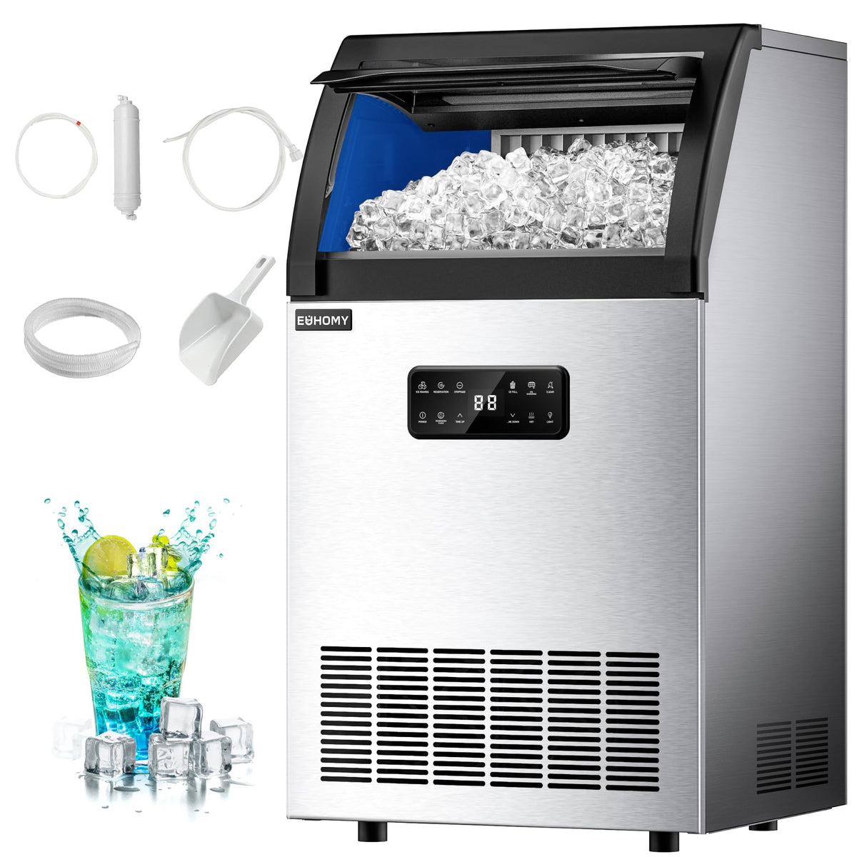 EUHOMY CIM0100618 Countertop Ice Maker Machine