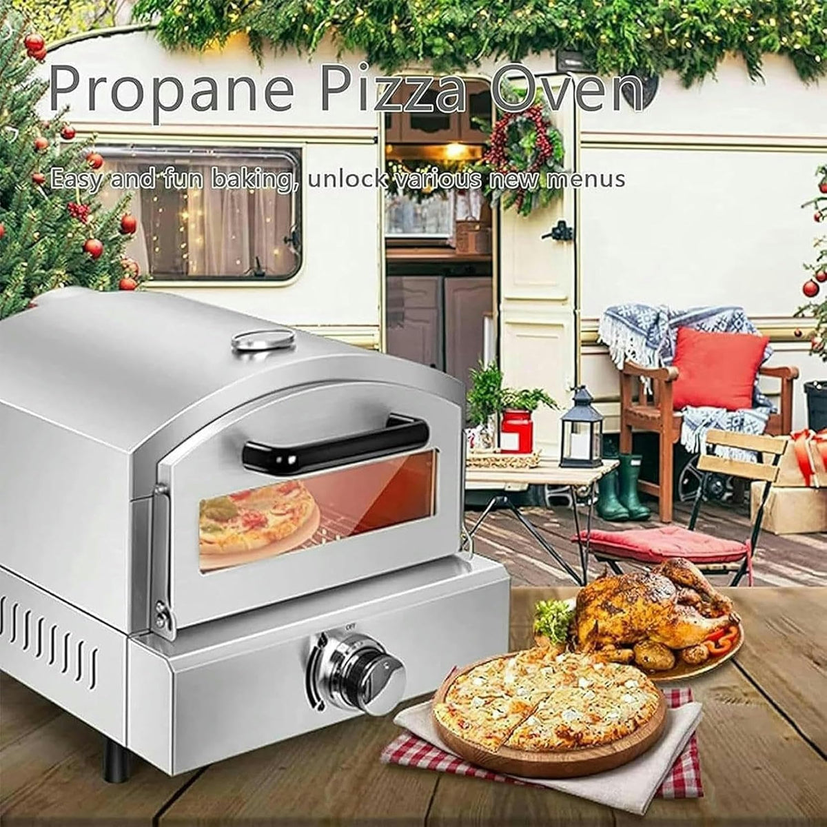 Stainless Steel Electric Pizza & Toaster Oven