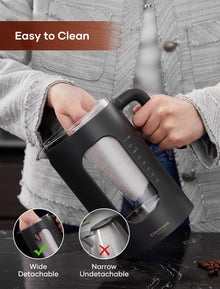 INTASTING 1L Electric Tea Kettle with Infuser & Temp Control