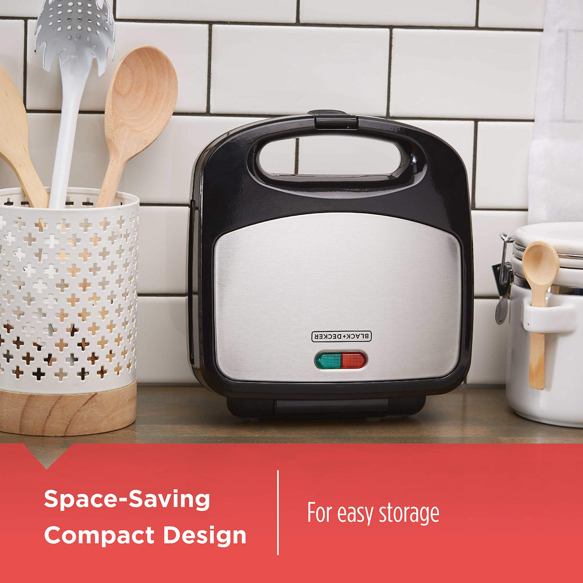 BLACK+DECKER 3-in-1 Waffle, Grill & Sandwich Maker
