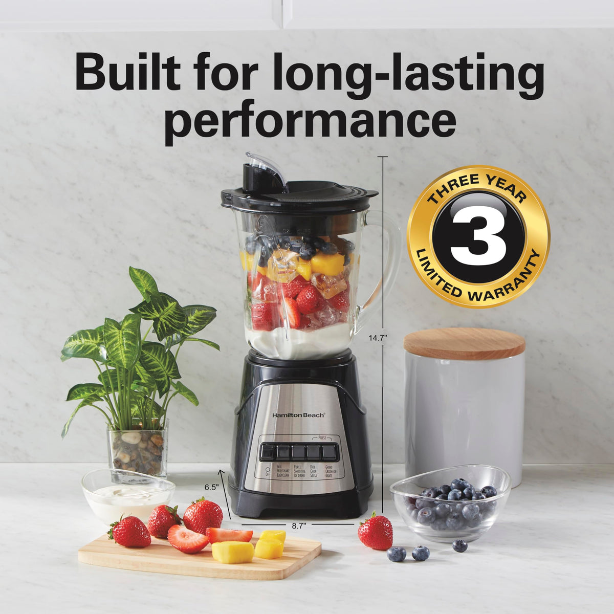 Hamilton Beach Power Elite Blender for Smoothies & More