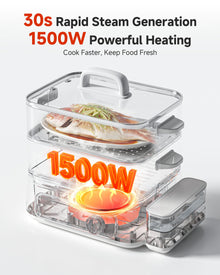 Electric Food Steamer for Vegetables, Seafood & More