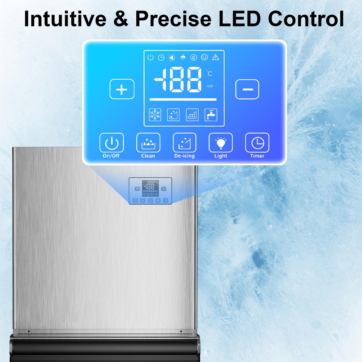 Commercial Ice Maker Machine, Industrial Ice Maker for Hotel Bar Business