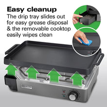 Hamilton Beach Professional Cast Iron Electric Griddle & Grill