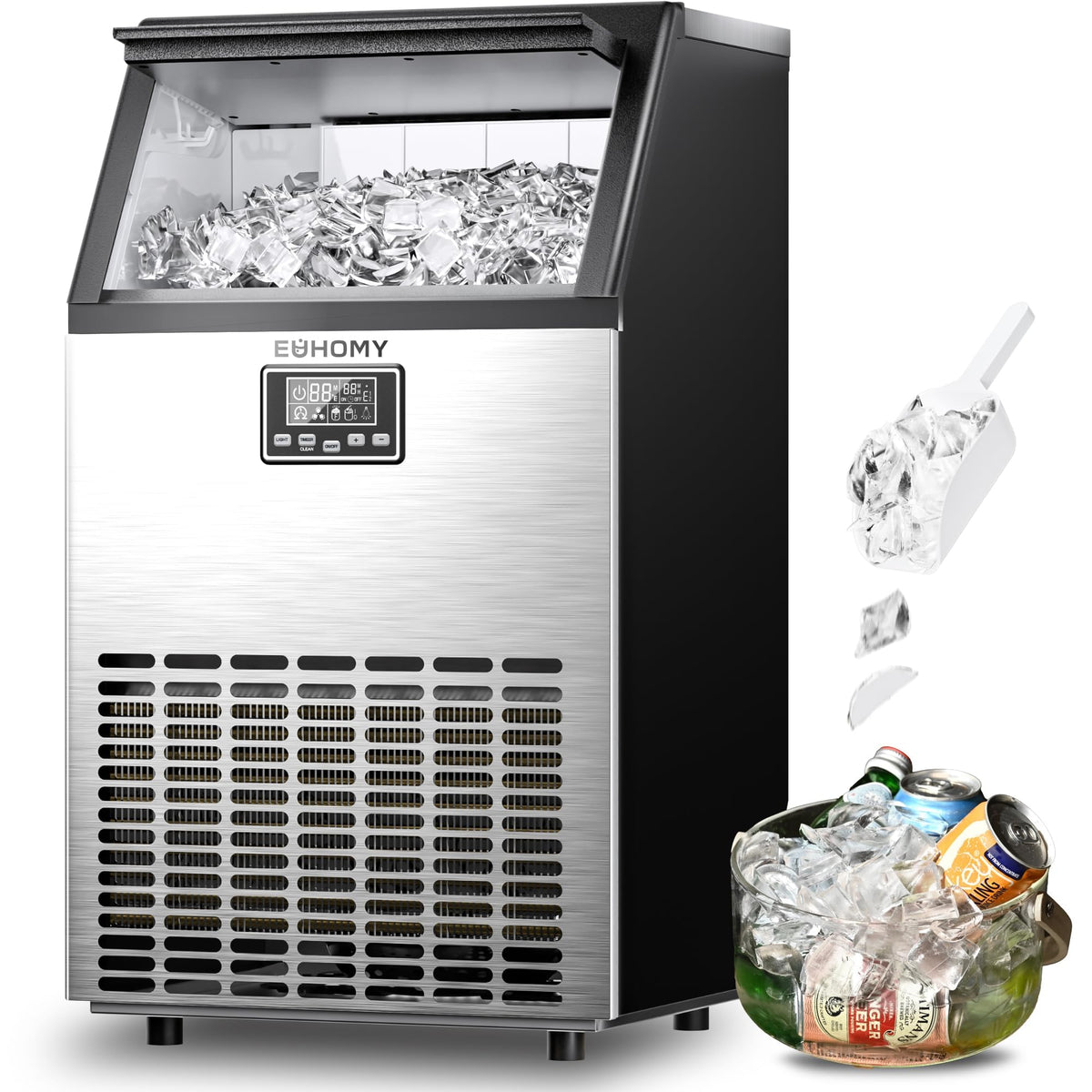 EUHOMY CIM0100618 Countertop Ice Maker Machine