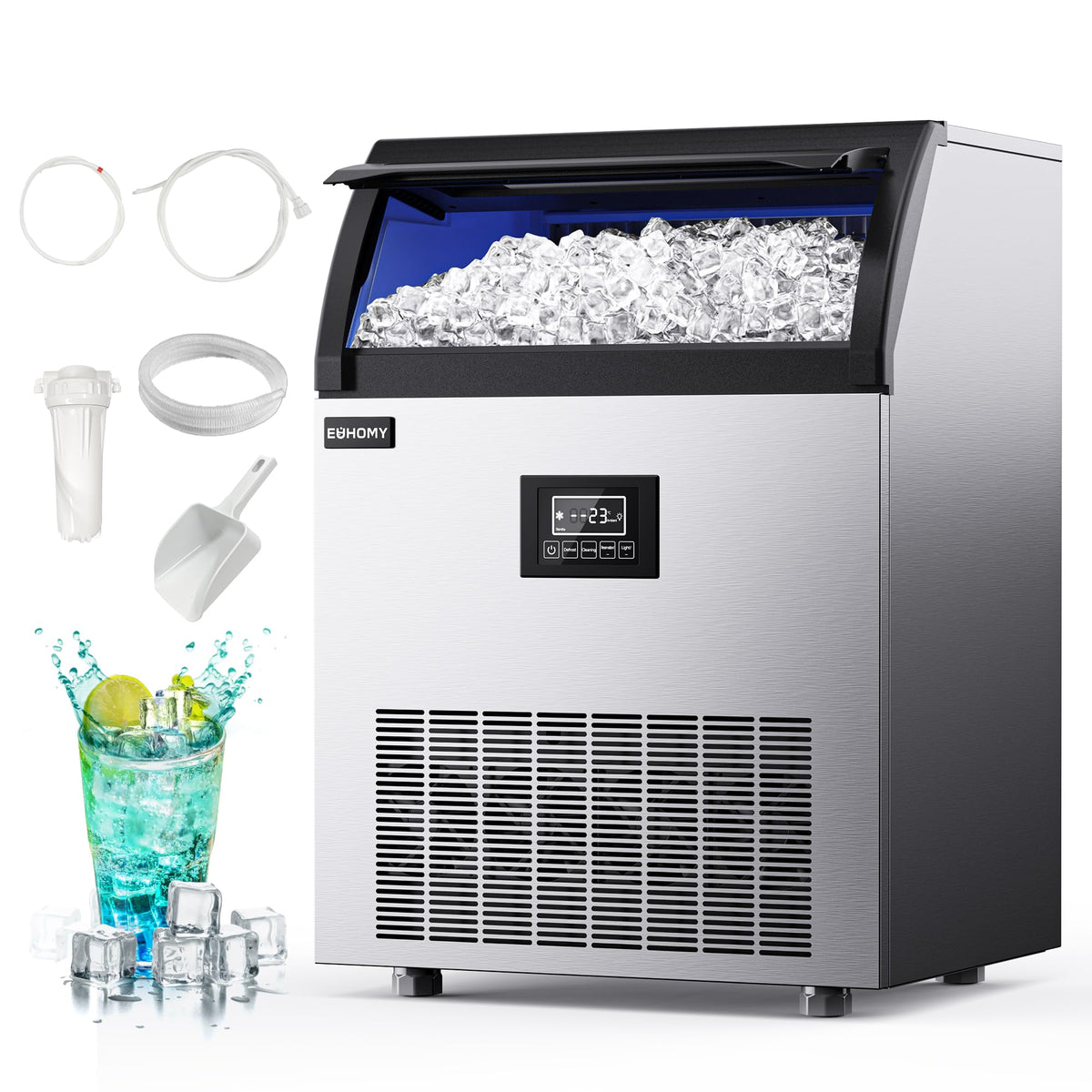 EUHOMY CIM0100618 Countertop Ice Maker Machine