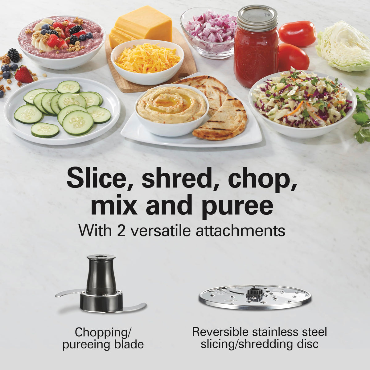 Hamilton Beach 12-Cup Stack & Snap Food Processor
