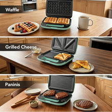 KEINVE 3-in-1 Waffle Maker with Interchangeable Plates
