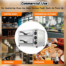 WZUOPG 12-Inch Double-Deck Commercial Pizza Oven