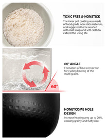 TOSHIBA Digital Rice Cooker for Everyday Meal Prep