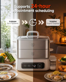 Electric Food Steamer for Vegetables, Seafood & More