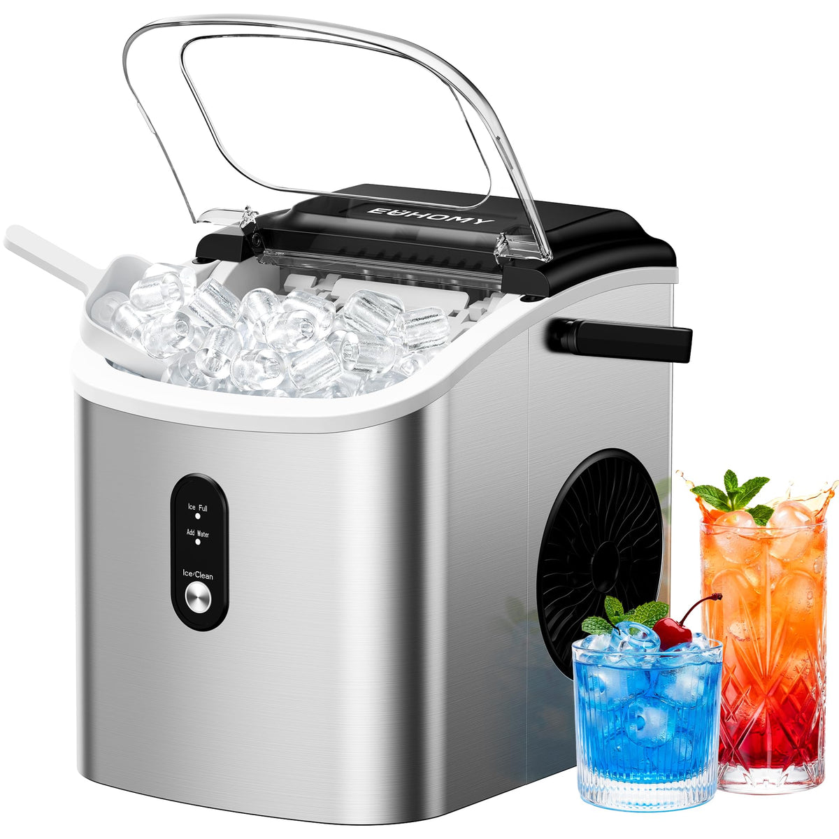 EUHOMY BBS186 Portable Countertop Ice Maker Machine