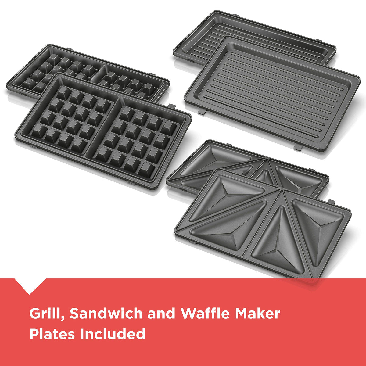 BLACK+DECKER 3-in-1 Waffle, Grill & Sandwich Maker