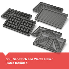 BLACK+DECKER 3-in-1 Waffle, Grill & Sandwich Maker