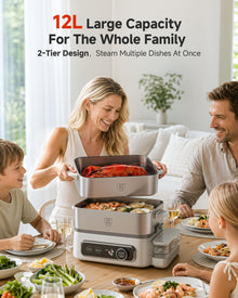Electric Food Steamer for Vegetables, Seafood & More