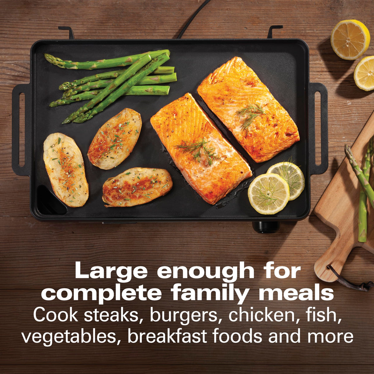 Hamilton Beach Professional Cast Iron Electric Griddle & Grill